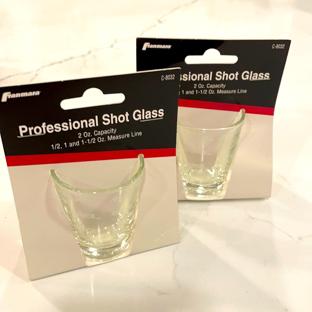 NWT Bundle of 2 Professional Franmara Shot Glasses